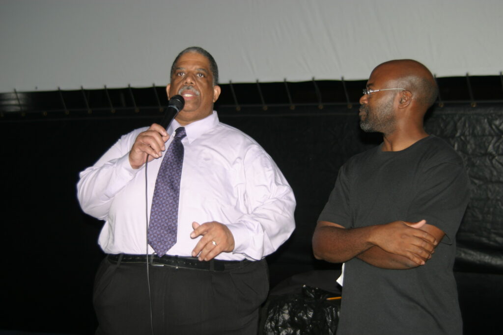 Leroy Comrie -- then a City Council Member -- was the first elected official to support Family Movies in the Park.